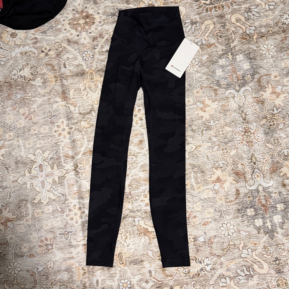 lululemon athletica Black Camo Wunder Train leggings
